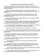 Suggested Actions For Commanding Officers