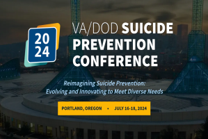2024 VA/DOD Suicide Prevention Conference - conference center in the background